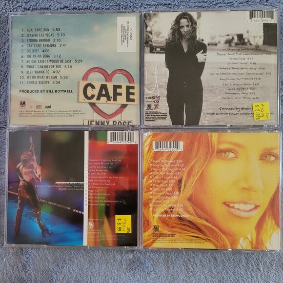 Sheryl Crow 4 CDs Lot -Tuesday Night Music Club, Globe Sessions,  Live, VG+ - Picture 2 of 5